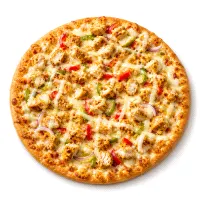Small crispy chicken pizza