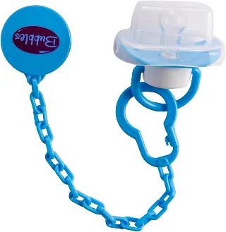 Bubbles Pacifier with Chain Slanted Bambi +6months