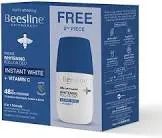 Beesline Roll-On Natural Whitening Anti-Perspirant Instant White + Vitamin C 50 ml (1+1 Offer)