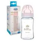 CANPOL ANTI COLIC PLASTIC BOTTLE NARROW NECK +12M PINK 240 ML (35221)
