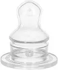 WEE BABY CLASSIC ORTHODONTICAL SILICONE TEAT NARROW NECK (SLOW FLOW) FROM 0-6M 1 PCS (875)
