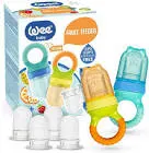 WEE BABY FRUIT FEEDER 2 PIC + 4 SPARE TIPS +6 MONTH CODE 949