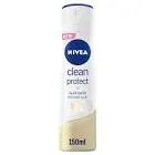 NIVEA SPRAY CLEAN PROTECT WITH PURE ALUM 150 ML