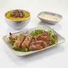 Quarter kebab meal + 3 pieces of skewers
