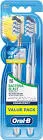 ORAL B TOOTHBRUSH PRO EXPERT BACTRIA BLAST MEDIUM ( 1+1 OFFER )