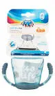 CANPOL BABIES NON-SPILL PLASTIC CUP WITH SILICONE SPOUT WITH HAND +9M GREY 230 ML (56/501)