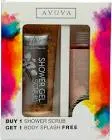 AVUVA SCRUB VANILLA MARSHMALLOW 185 GM + BODY SPLASH VANILLA COCONUT 253 ML