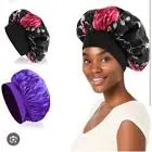 Plain satin bath bonnet