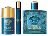 VERSACE EROS EAU DE SET (DEODORANT STICK 75ML + TRAVEL SPRAY 10ML + NATURAL SPRAY 100ML ) FOR MEN
