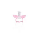 TRUE SILICONE PACIFIER CIRCULAR WITH COVER +6M BUTTERFLY PINK 1 PCS (11443)