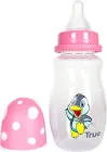 TRUE PLASTIC BOTTLE SILICONE TEAT NARROW NECK +3M PINK 150 ML