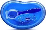 BUBBLES BLUE PLATE + SPOON