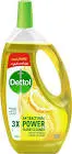 DETTOL 3 IN 1 ANTI-BACTERIAL POWER FLOOR CLEANER WITH LEMON LIQUID YELLOW 650 ML