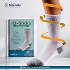 MIRACLE DIABETIC SOCKS SIZE 36-38 COLOR GRAY