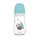 CANPOL BABIES EASY STAR ANTI COLIC PLASTIC BOTTLE WIDE NECK +3M BLUE 240 ML (35232)