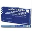 "Apidra Solostar 100 units / ml 5 pre-filled pens"