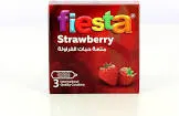 FIESTA CONDOM STRAWBERRY FLAVOURS 3 PCS