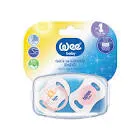 WEE BABY DAY & NIGHT SILICONE PACIFIER BEVELED WITH COVER FROM 0-6M COLORS 1 PCS (152)