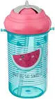 CANPOL BABIES SPORTS PLASTIC CUP WITH STRAW +12M PINK 400 ML (4102)