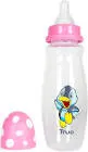 TRUE PLASTIC BOTTLE SILICONE TEAT NARROW NECK +6M PINK 250 ML