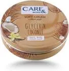 CUIDADO Y MÁS CREMA SUAVE DE COCO PARA CARA Y MANOS Y CUERPO 125 ML

Translation: CARE&MORE SOFT CREAM COCONUT FOR FACE&HAND&BODY 125 ML