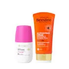 BEESLINE SUNBLOCK SPF+50 INVISIBLE CREAM 60 ML + ROLL-ON COTTON CANDY 50 ML ( 1+1 OFFER )