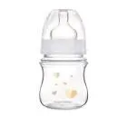 CANPOL BABIES EASY STAR ANTI COLIC GLASS BOTTLE WIDE NECK +0M COLORS 120 ML #42302