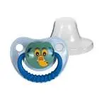TRUE SILICON PACIFIER SYMMETRICAL WITH COVER 0-6M 1PCS (19419)