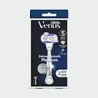 GILLETTE VENUS DELUXE SMOOTH PLATINUM 5 BLADES 2 MOSS + HAND