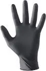 GLOVES LATEX NITRILE SIZE MEDIUM COLOUR BLACK 50 PCS