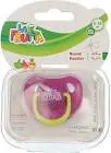 LAFRUTTA SILICONE ROUND PACIFIER WITH CHAIN FROM 6-18M COLORS 1 PCS (22242)
