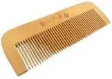 Wooden hair comb
