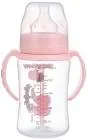 BABY TIME  WIDE NECK BOTTLE WITH HANDLE FROM 0-6M 250ML (BT077)
