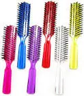 HAIR BRUSH PLASTIC COLOR PERFORATE
