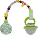 SAFARI SILICONE PACIFIER WITH CHAIN WITH COVER FROM 0-6M 1 PCS (AS120)