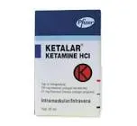 Ketamar 50 mg/mL 10 mL vial