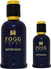 FOGG PARFUM IMPRESSIO 100 ML + 50 ML GIFT

Translation: FOGG FRAGRANCE IMPRESSION 100 ML + 50 ML GIFT