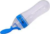 SAFARI SILICONE PLASTIC BOTTLE WITH SPOON 90 ML (AS470)