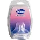 BUBBLES NATURAL SILICONE TEAT +4M 1 PCS