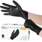 GLOVES LATEX NITRILE SIZE MEDIUM COLOUR BLACK 100 PCS