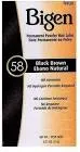 BIGEN COLOR BLACK BROWN 58