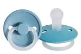 NICE BABY SILICONE PACIFIER CIRCULAR WITH COVER FROM 0-6M COLORS 1 PCS