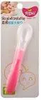 CUCHARA PESCADO CON PUNTA DE SILICONA + CUCHARA DE PLÁSTICO ROSA 2 UNIDADES