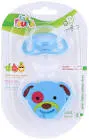 LAFRUTTA SILICONE PACIFIER BEVELED WITH CHAIN FROM 0-6M COLORS 1 PCS (22246)