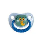 TRUE SILICONE PACIFIER BEVELED WITH COVER +6M COLORS 1 PCS (11418)