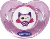 BABY TIME PACIFIER SILICONE WITH CLEAR SILICONE PROTECTIVE COVER FROM 6-18 M (BT141)