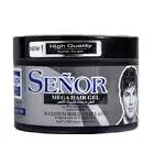 SENOR MEGA HAIR GEL WITH PRO-VITAMIN B5 JAR (BLACK) 250 GM