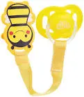 LAFRUTTA SILICONE PACIFIER BEVELED WITH CHAIN WITH COVER FROM 6-18M COLORS 1 PCS (22247)