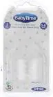 BABY TIME SILICONE WIDE NECK NIPPLE FROM 0-6M 1 PCS (BT102)
