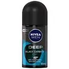 NIVEA MEN ROLL ON DEEP BLACK CARBON BEAT 50 ML